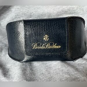 Brooks Brothers Textured Blue Eyeglasses Sunglasses Case